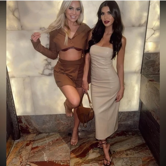 ZARA * BLOGGERS FAV FAUX LEATHER DRESS - Picture 5 of 13